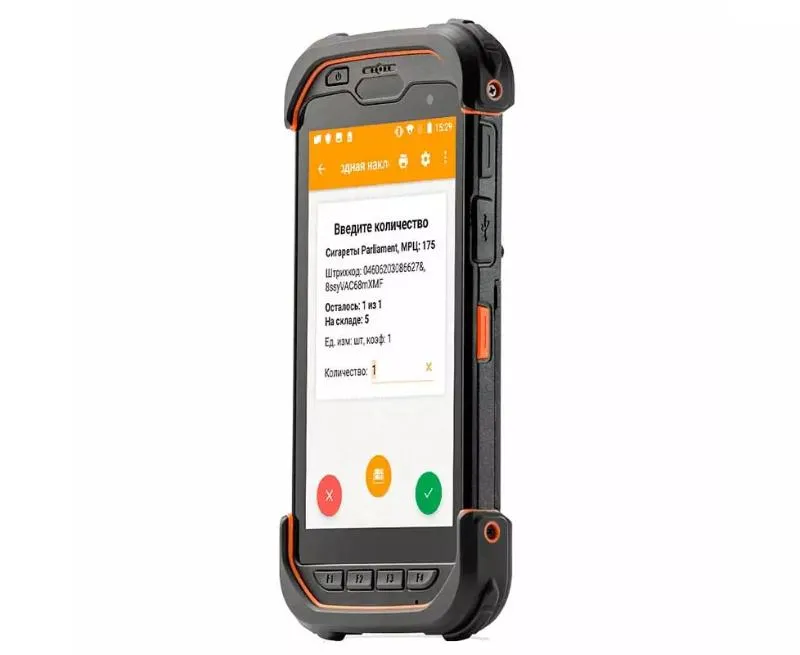 Мобильный терминал АТОЛ Smart.Touch (5.5 ", Android 9.0, 4Gb/64Gb, 2D SE4710 Imager, IP67, Wi-Fi a/b/g/n/ac,LTE,13MP Camera,NFC,Bluetooth 5.0,5000mAh)
